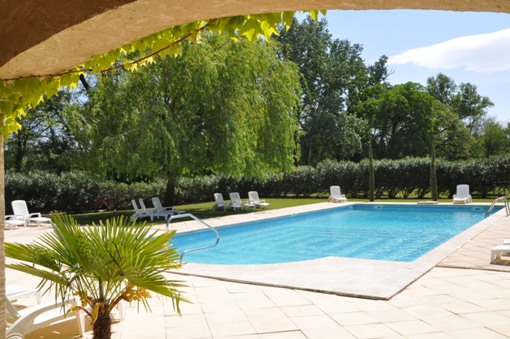 view swimming pool - Moulin de la Roque