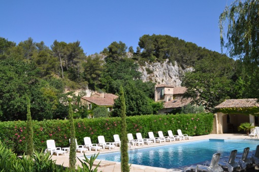 view swimming pool - Moulin de la Roque