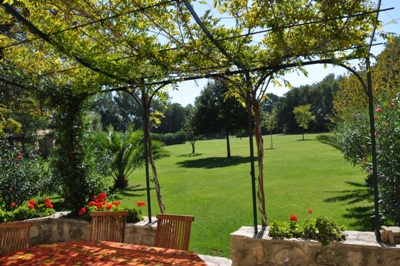 Moulin de la Roque, Noves, Provence - view from vila Les Cigales